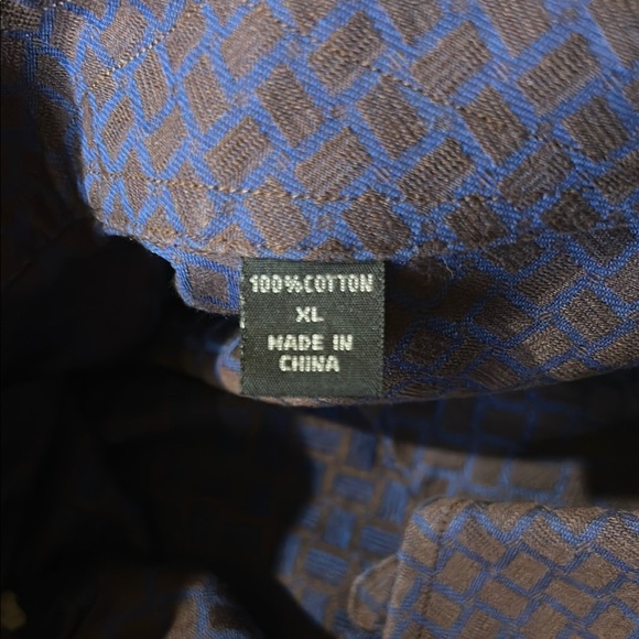 Ike Behar Blue Casual Button Down Shirt - Picture 9 of 11